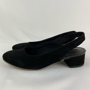 Vagabond Black Suede Slingbacks